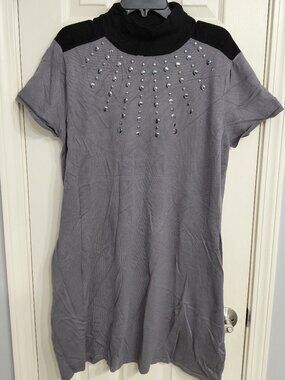 Gray Studded Dress